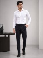 Best Jet Black Cotton Pant for Men & Trousers
