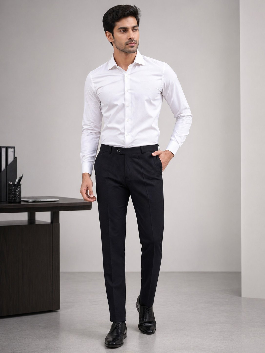 Best Jet Black Cotton Pant for Men & Trousers Best Jet Black Cotton Pant for Men & Trousers