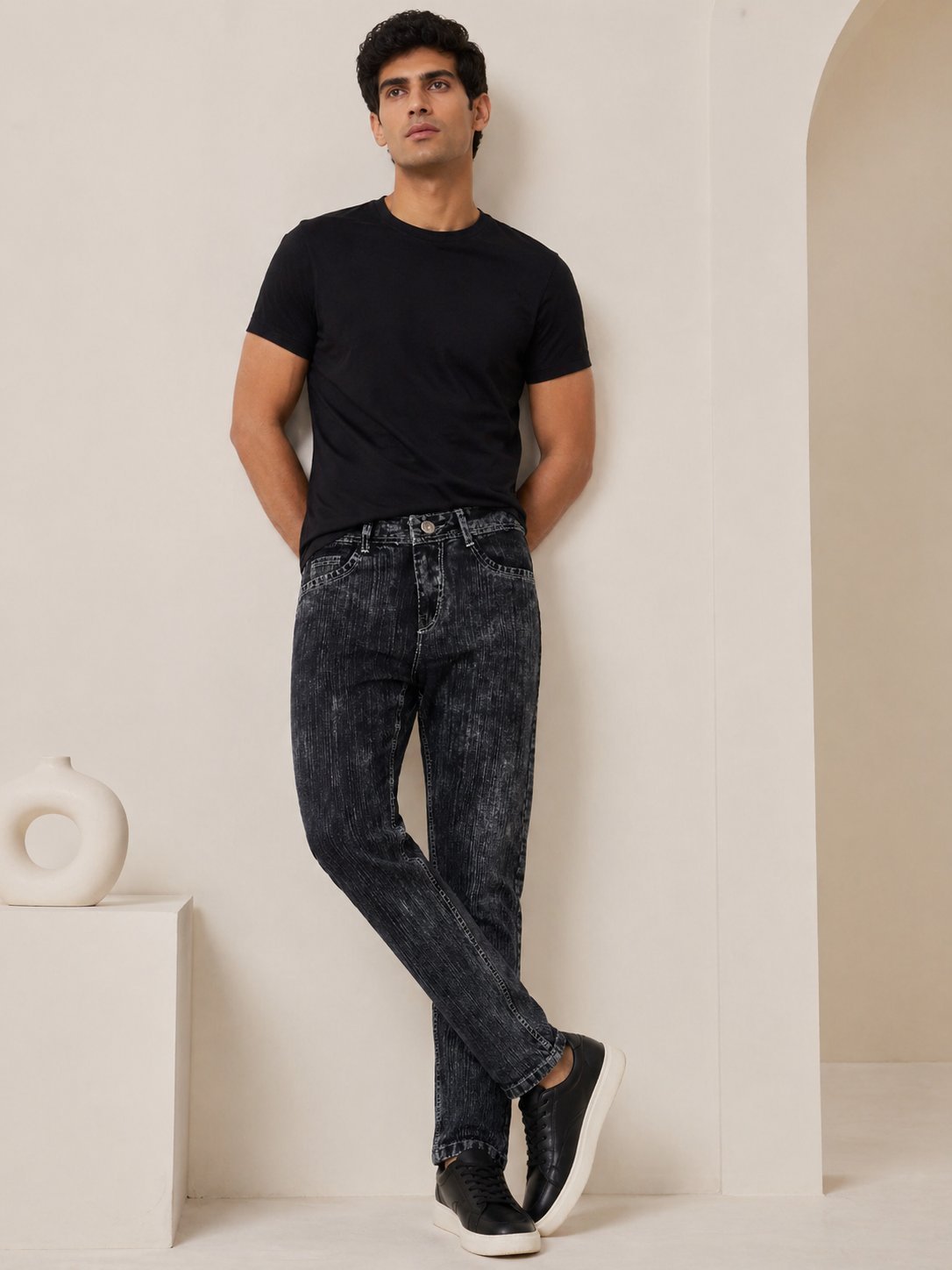 Trendy Dark Grey Baggy Jeans for Men & Premium Trendy Dark Grey Baggy Jeans for Men & Premium