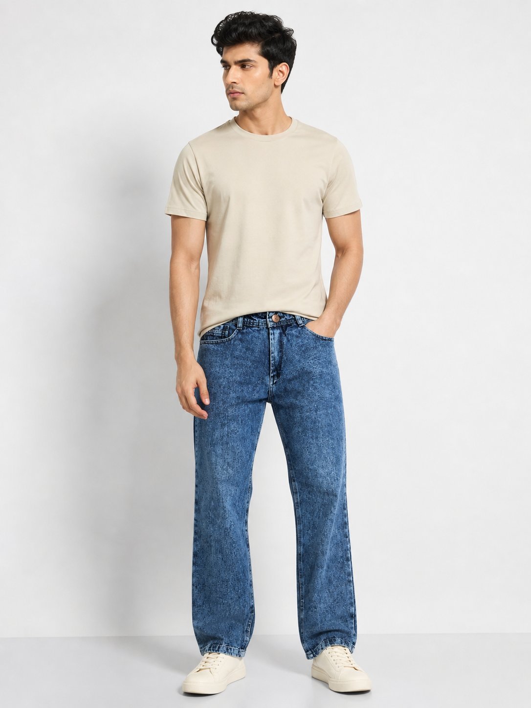 Classic Dark Blue Baggy Jeans for Men Classic Dark Blue Baggy Jeans for Men