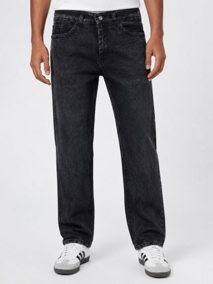 Dark Grey Baggy Denim Jeans for Men & Stylish