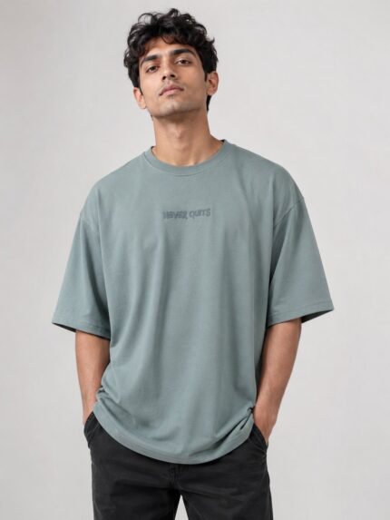 Stylish Lite Green Oversize T-Shirt for Men & Mint Pastel