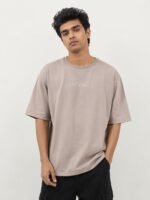 Stylish Cream Oversize T-Shirt for Men & Quiet Luxury