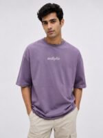 Stylish Lite Purple Oversize T-Shirt for Men & Lavender Pastel