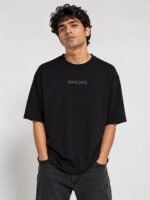 Classic Black Oversize T-Shirt for Men & Streetwear Essential