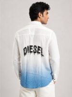Classic Blue Printed Full Shirt for Men