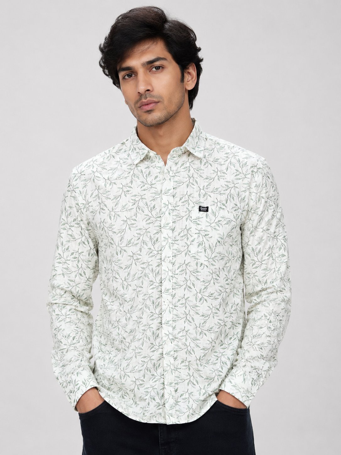 Trendy Green Printed Shirt for Men Premium Trendy Green Printed Shirt for Men Premium