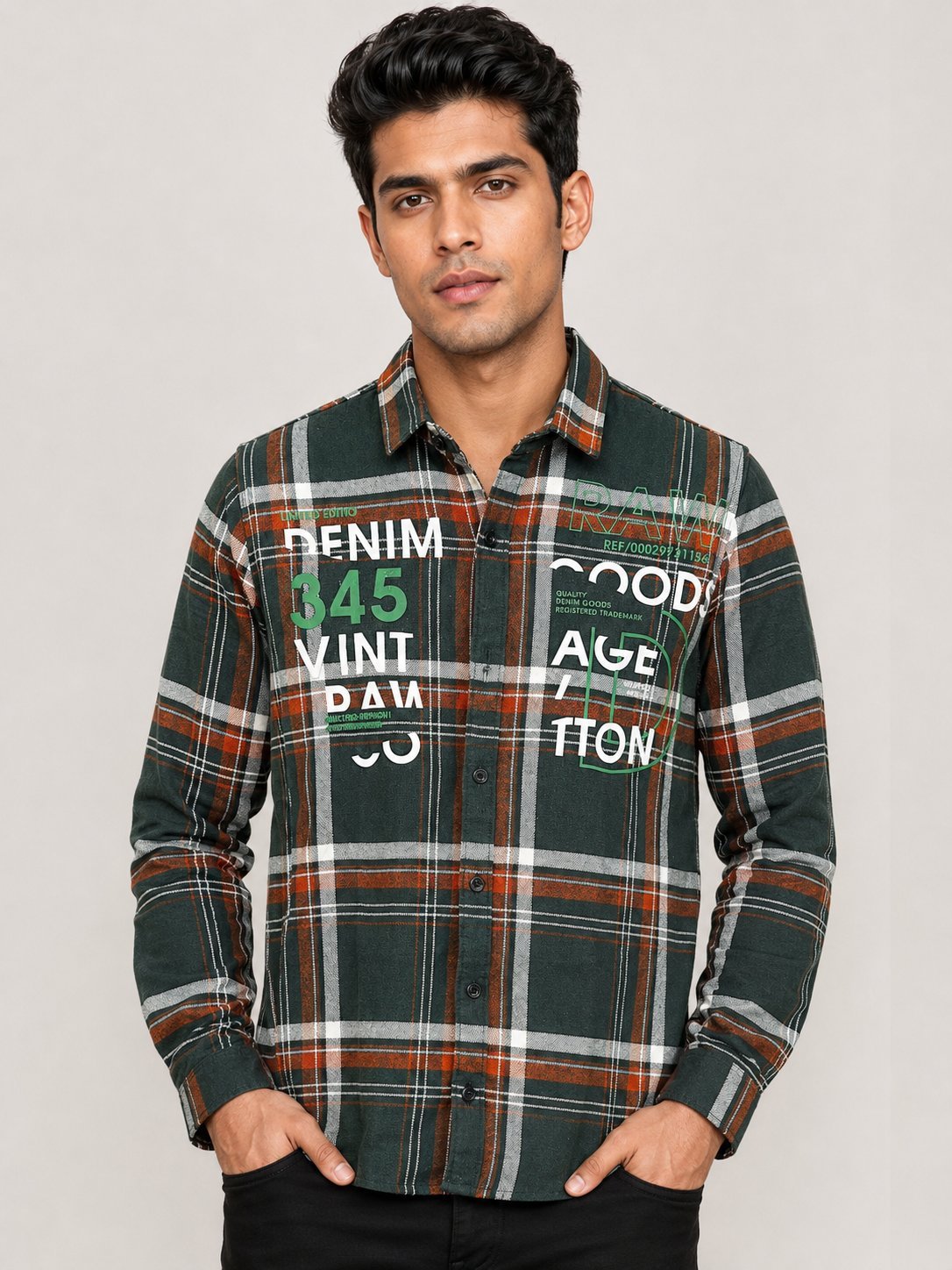 Dark Green Checks Full Sleeve Shirt for Men Premium Dark Green Checks Full Sleeve Shirt for Men Premium