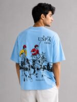 Sky Blue Oversize T-Shirt For Men Comfort & Street