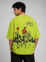 Olive Green Oversize T-Shirt for Men Streetwear Essential