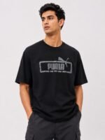 Black Printed Half Tshirt for Men Style Essential