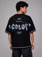 Best Black Oversized T-Shirt with Back Print