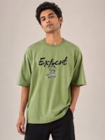 Best Trendy Pista Green Oversized T-Shirt Premium Stylish