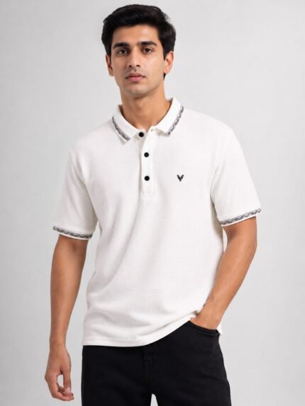 Plain White Polo Half T-Shirt for Men & Timeless Classic