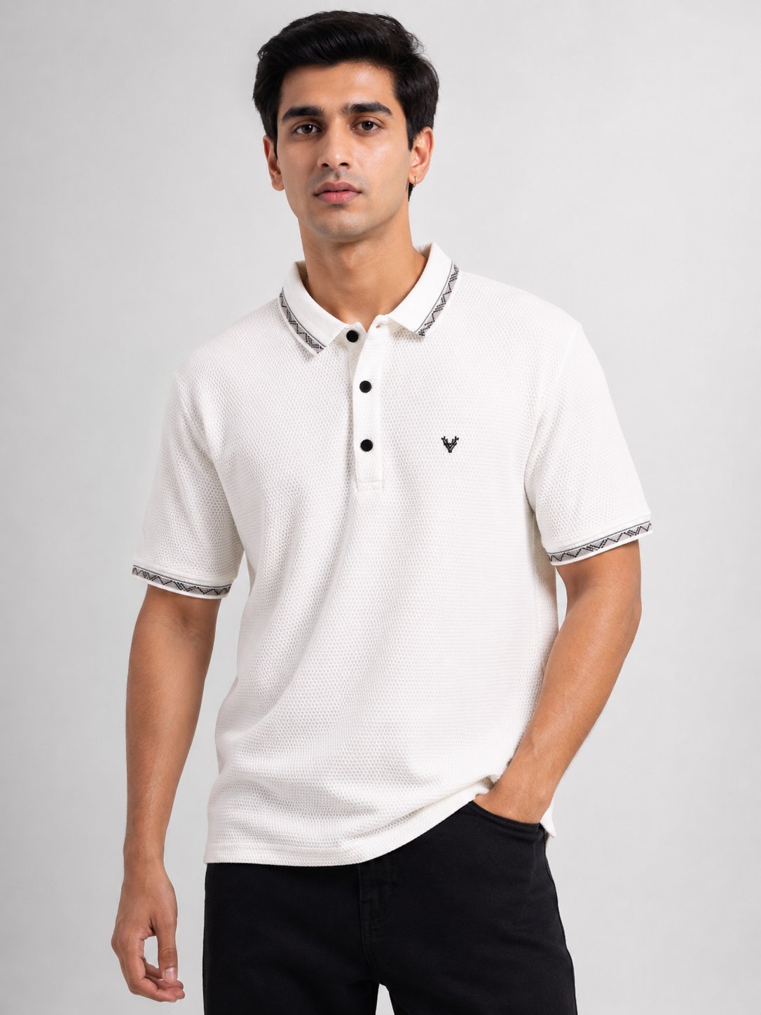 Plain White Polo Half T-Shirt for Men & Timeless Classic Plain White Polo Half T-Shirt for Men & Timeless Classic
