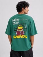 Urban Streetwear Trendy Lite Green Oversize T-Shirt For Men