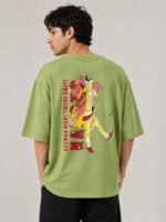 Style Lite Green Printed Oversize T-Shirt Trendy Street