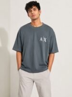 Best Classic Dark Grey Oversize Printed T-Shirt Premium