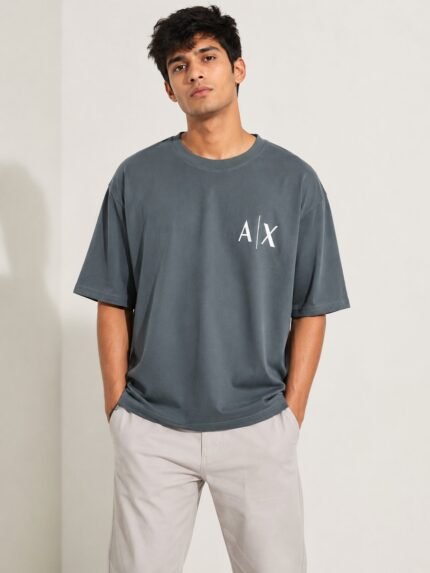 Best Classic Dark Grey Oversize Printed T-Shirt Premium