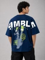 Best Premium trendy Navy Blue Oversized T-Shirt Premium