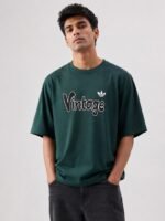 Men's Dark Green Oversize T-Shirt For Men Style