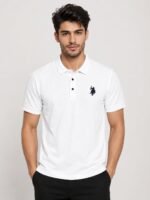 Stylish Plain White Polo T-Shirt for Men | Classic & Versatile