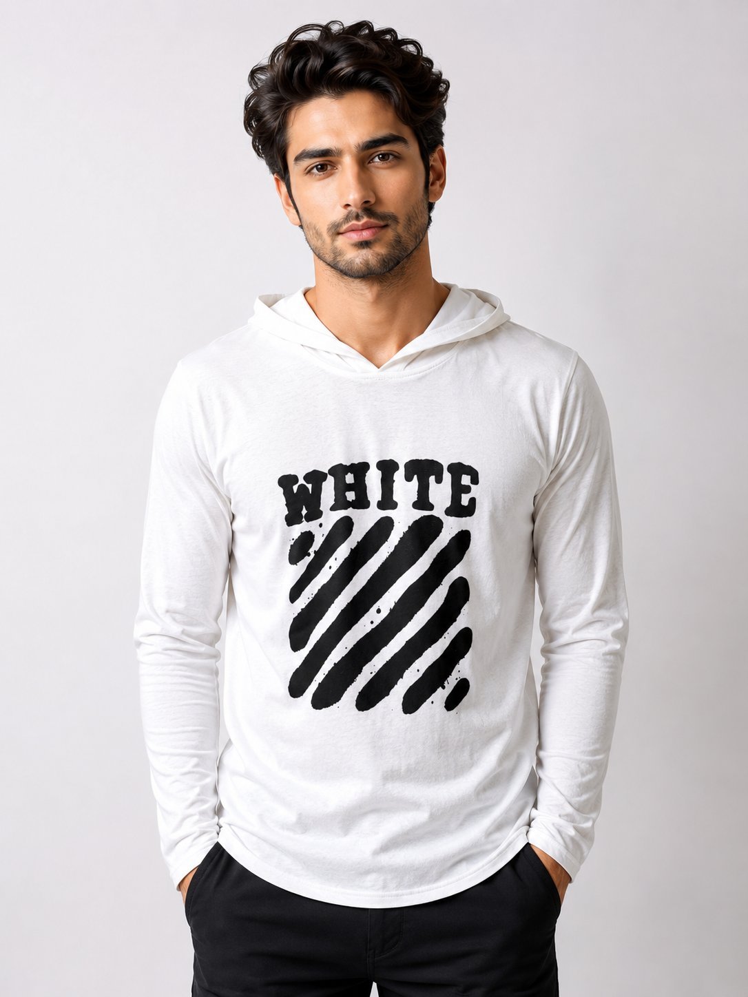 White Printed Hoodies for Men | Trendy Designs White Printed Hoodies for Men | Trendy Designs