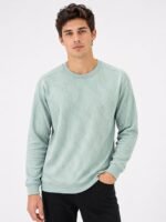 Pista Green Plain T-Shirt for Men Fresh Casual Wear