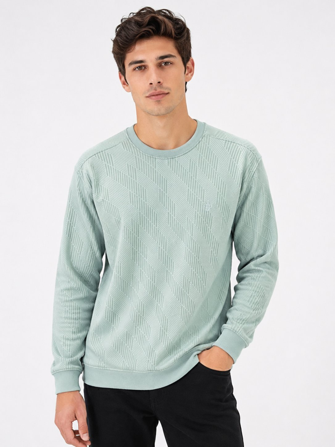 Pista Green Plain T-Shirt for Men Fresh Casual Wear Pista Green Plain T-Shirt for Men Fresh Casual Wear