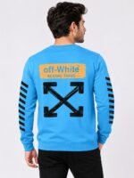 Sky Blue Full Back Print T-Shirt for Men | 100% Premium Cotton