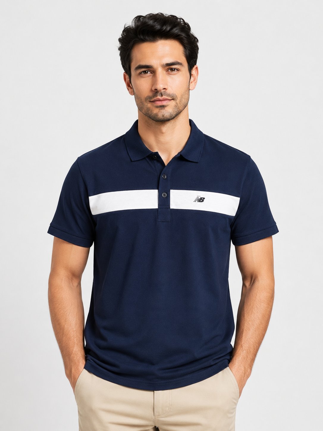 Plain Navy Blue Half Sleeve Polo T-Shirt for Men Plain Navy Blue Half Sleeve Polo T-Shirt for Men
