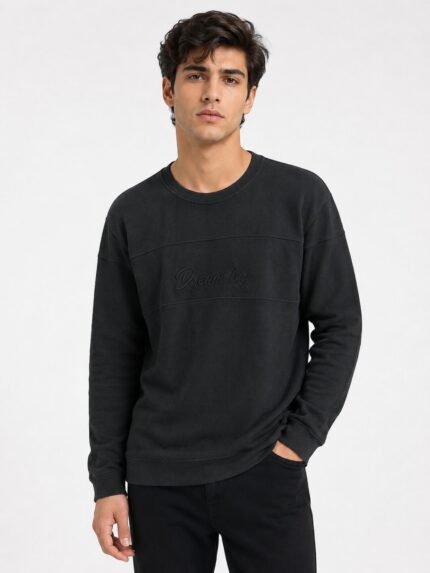 Dark Grey Plain T-Shirt for Men Minimalist Essential