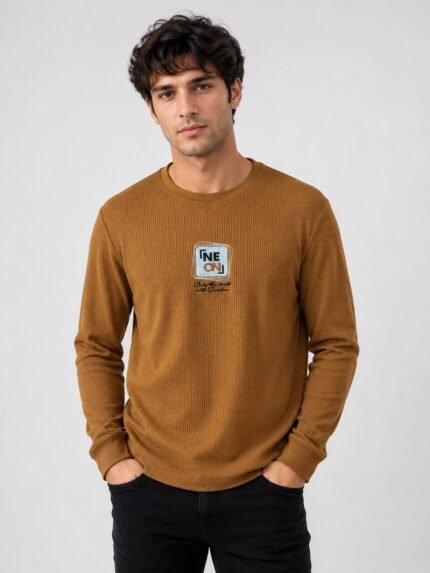 Mustard Full Sleeve T-Shirt Bold & Comfortable