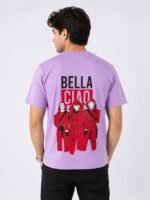 Best Stylish Purple Printed Oversized T-Shirt For Men