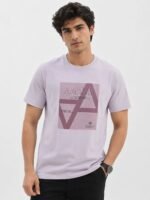 Printed Lite Pink Half T-Shirt Trendy Summer Wear