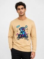 Classic Cream Full Printed T-Shirt for Men