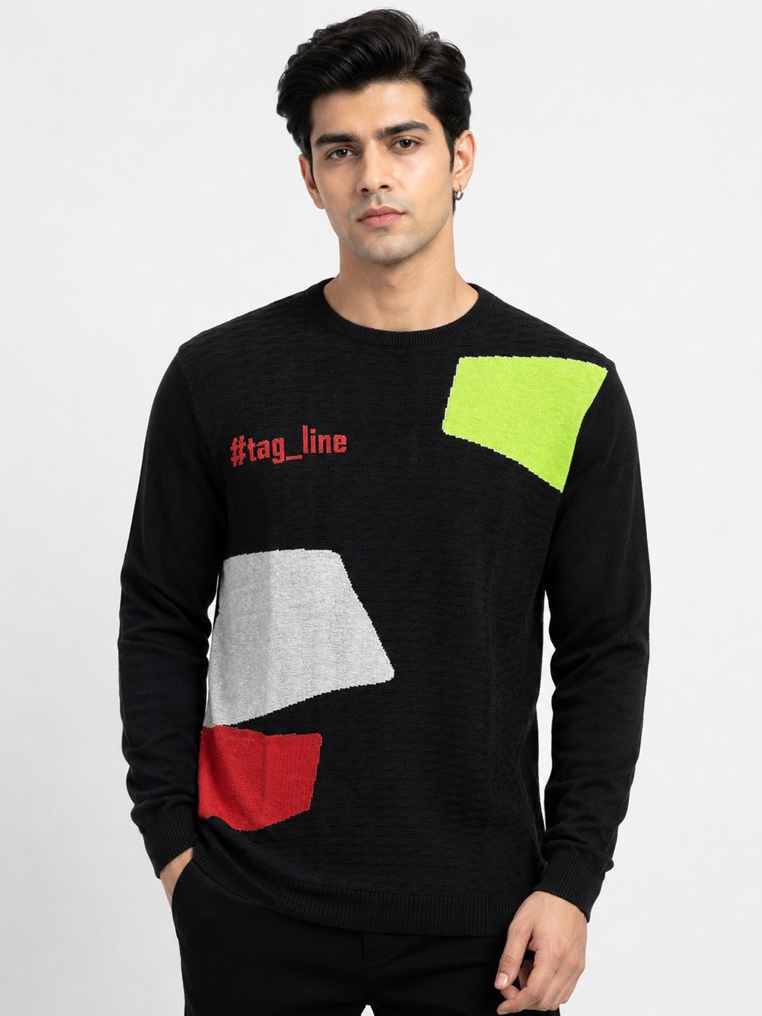 Plain Black Full Sleeve T-Shirt for Men Plain Black Full Sleeve T-Shirt for Men