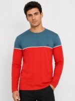 Grey Stripe Full T-Shirt for Men Classic Striped Design