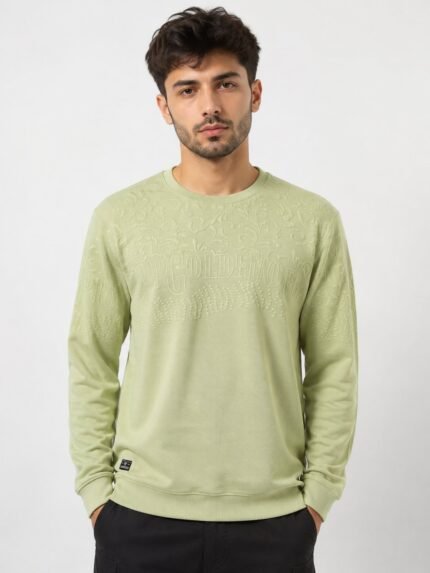 Men's Green Full Sleeve T-Shirt | Premium Cotton