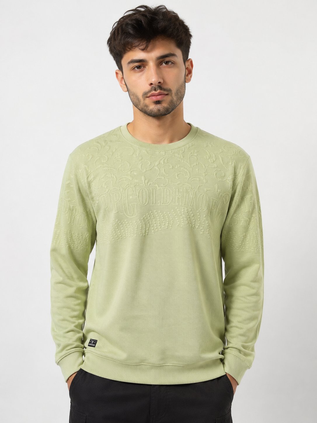 Men's Green Full Sleeve T-Shirt | Premium Cotton Men's Green Full Sleeve T-Shirt | Premium Cotton