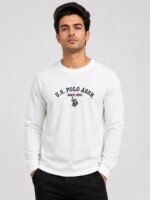 Men's White Printed Full T-Shirt - Premium Cotton, Slim Fit