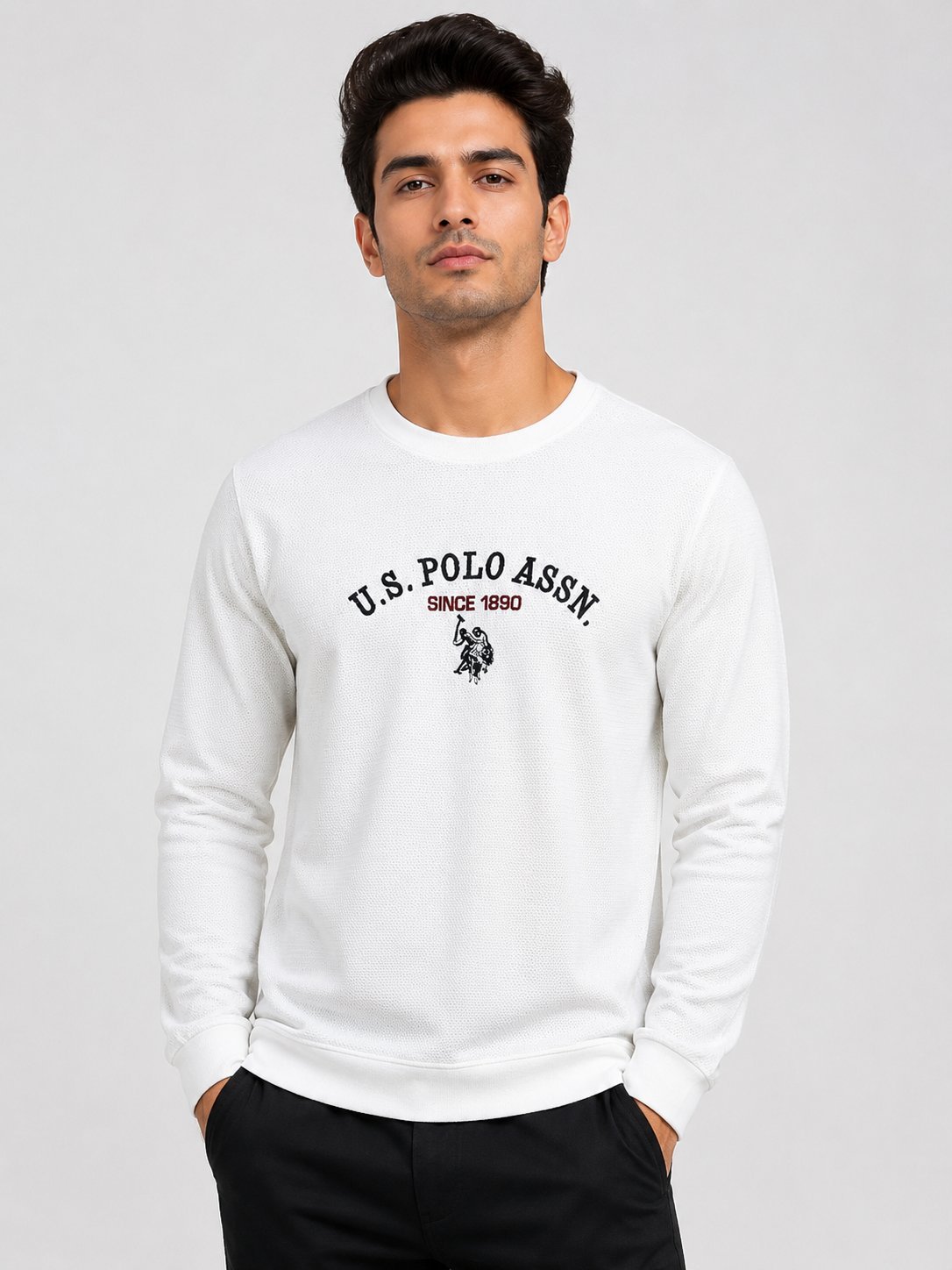Men's White Printed Full T-Shirt - Premium Cotton, Slim Fit Men's White Printed Full T-Shirt - Premium Cotton, Slim Fit