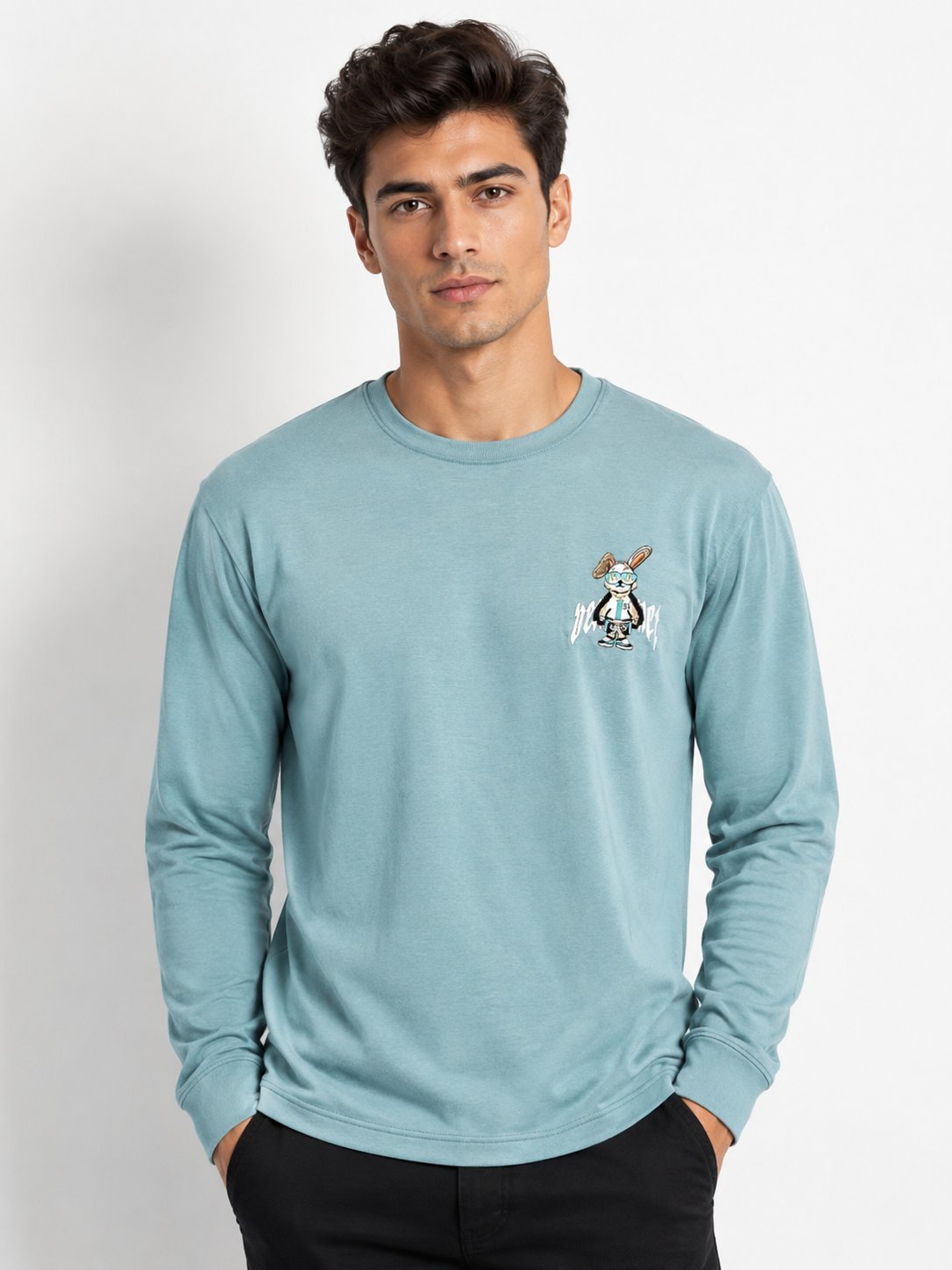 Lite Green Oversized T-Shirt for Men | Premium Cotton Lite Green Oversized T-Shirt for Men | Premium Cotton