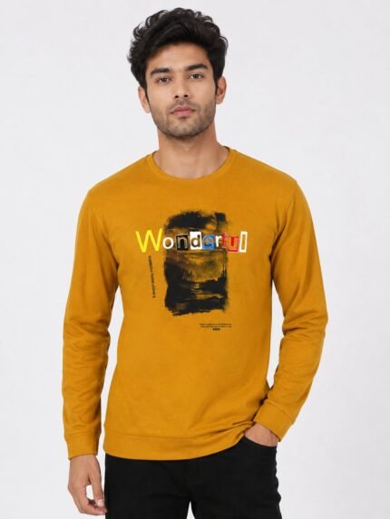 Orange Print Full T-Shirt - Vibrant Statement