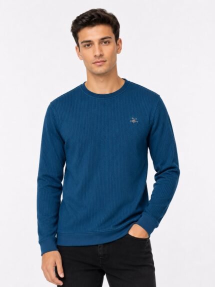 Premium Navy Blue Full T-Shirt Stylish & Comfortable