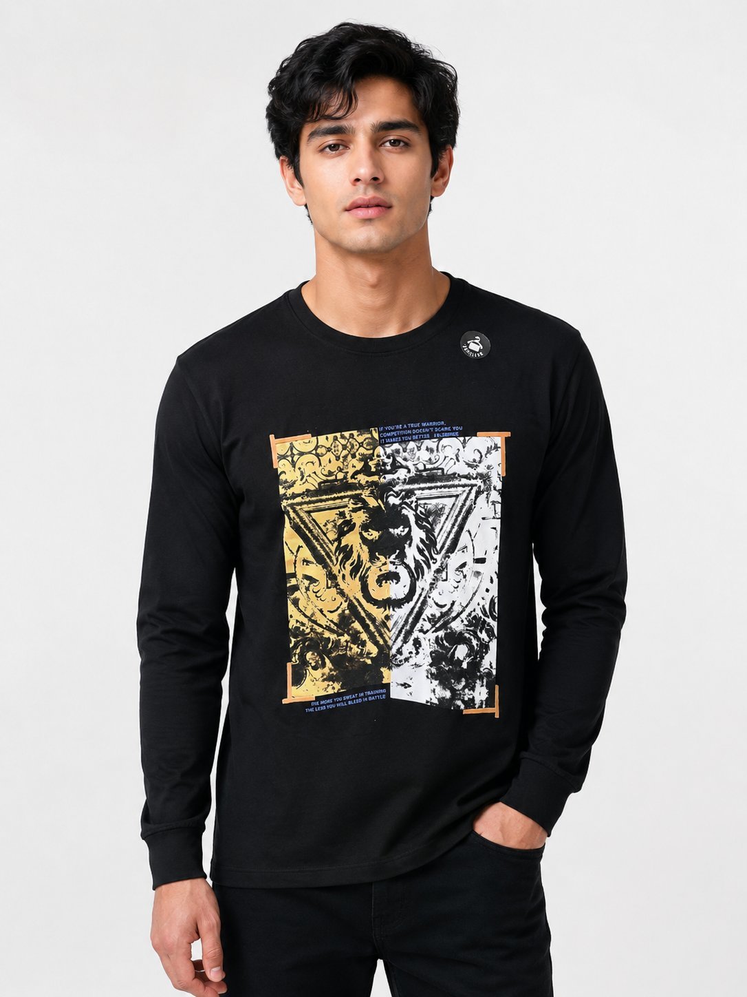Black Printed T-Shirt for Men Trendy Graphic Tees Black Printed T-Shirt for Men Trendy Graphic Tees