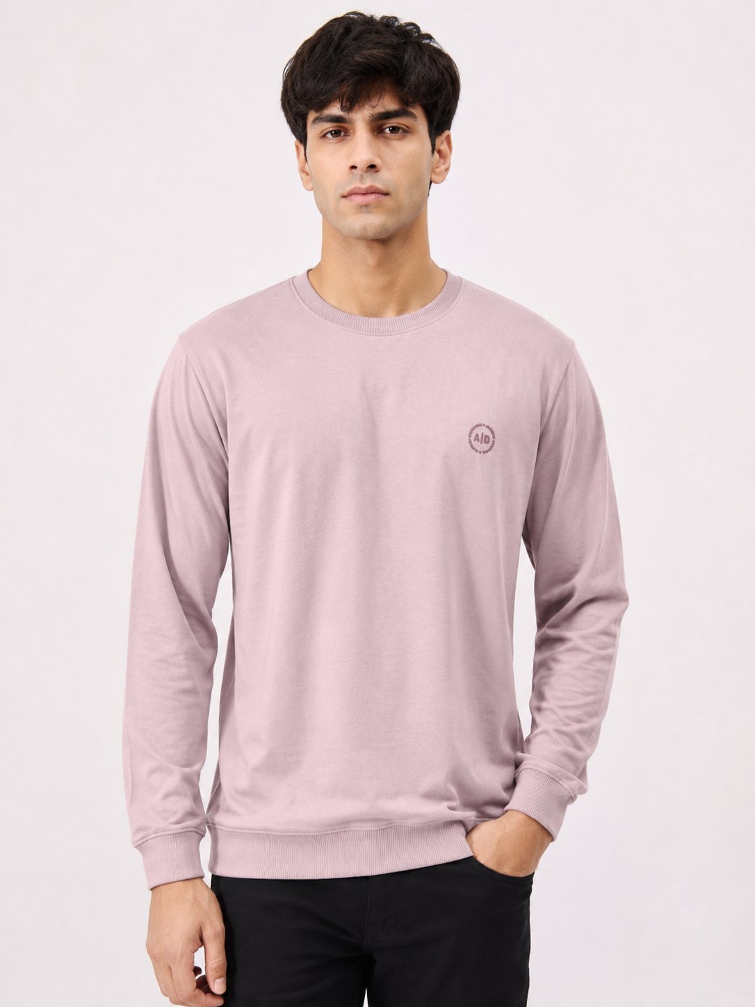 Baby Pink Plain T-Shirt for Men | Stylish & Comfortable Baby Pink Plain T-Shirt for Men | Stylish & Comfortable