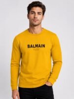 Men's Basic White Printed Full T-Shirt - Regular Fit