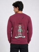 Trendy Purple Back Print Full T-Shirt for Men