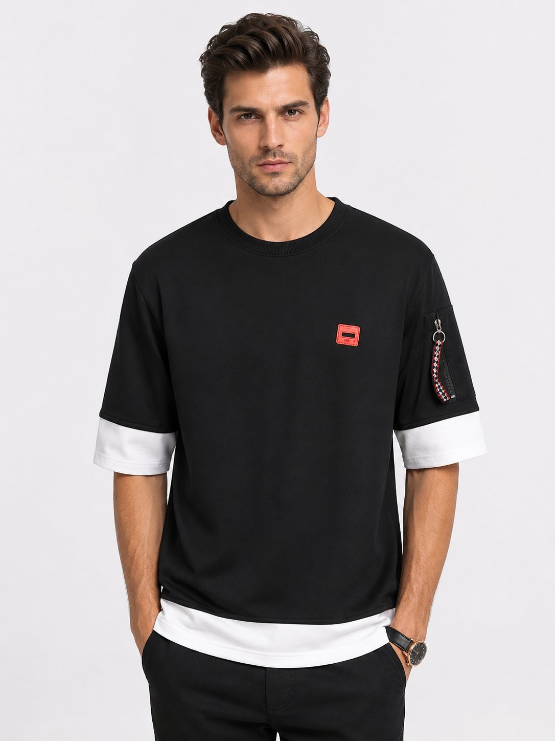 Solid Black Oversized T-Shirt for Men Premium Solid Black Oversized T-Shirt for Men Premium